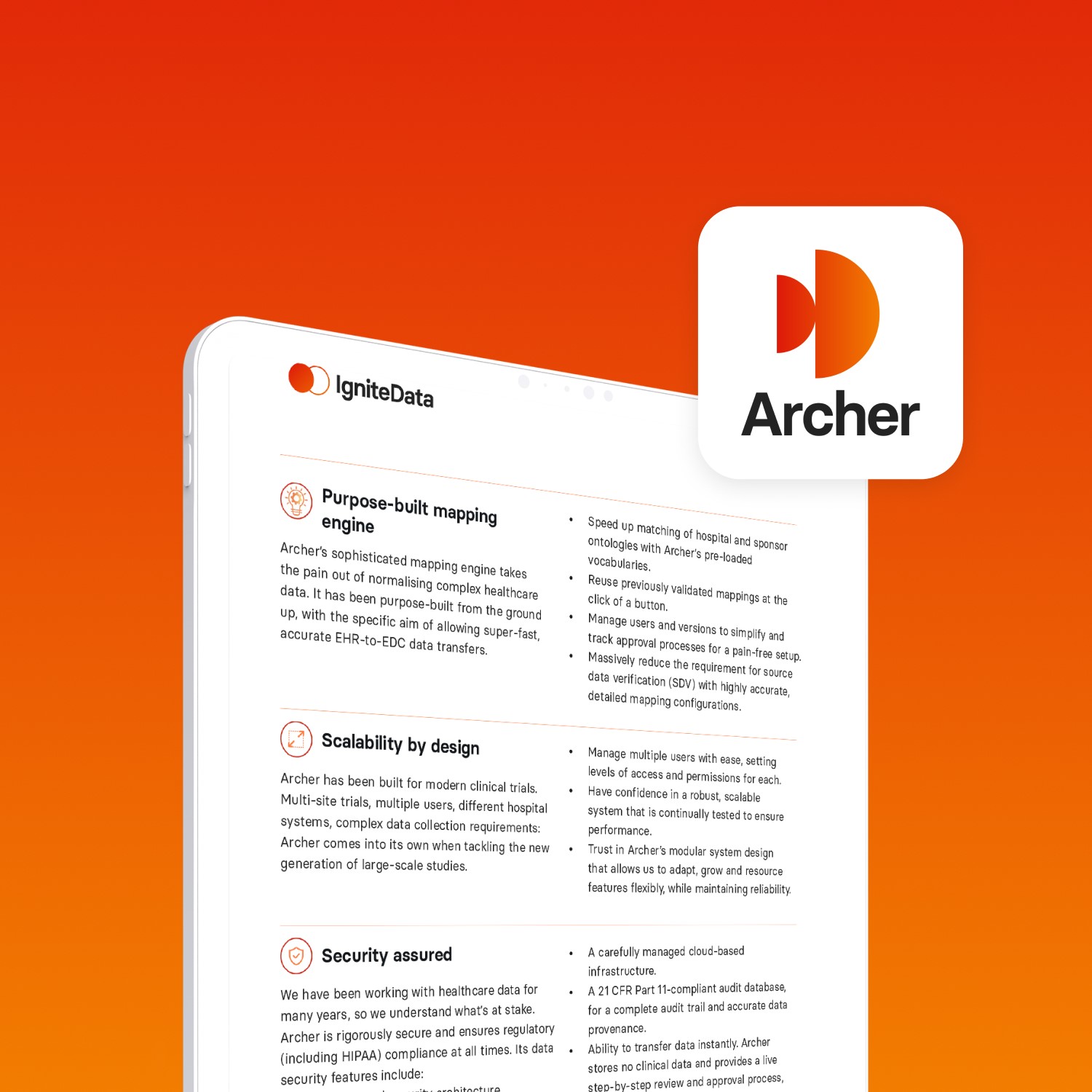 New Information Sheet – Archer EHR-to-EDC data transfer technology